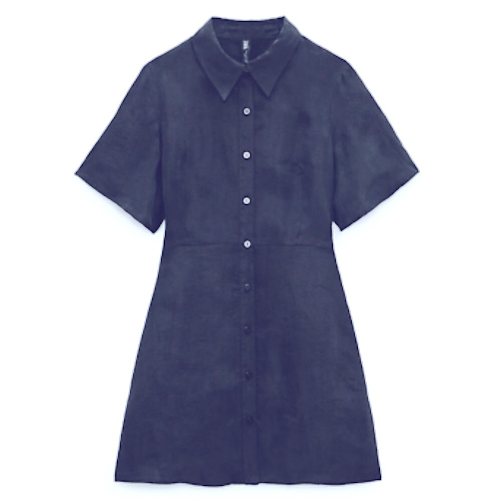 Zara Flowy Mini Dress in Black - Picture 10 of 11